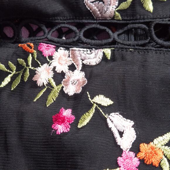 NEW Sam Edelman Women’s Dress Garden Party Summercore Embroidered Sheer Ruffle 8 - Picture 6 of 10